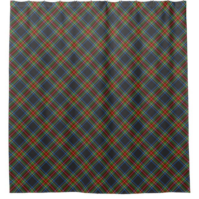 Cortina De Ducha Stewart Stuart Black Clan Tartan Plaid (Anverso)