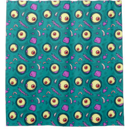 Cortina De Ducha Stitts The One Eye Monster Pattern