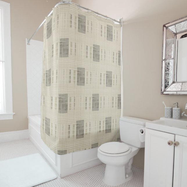 Cortina De Ducha Stone & Linen (In situ)