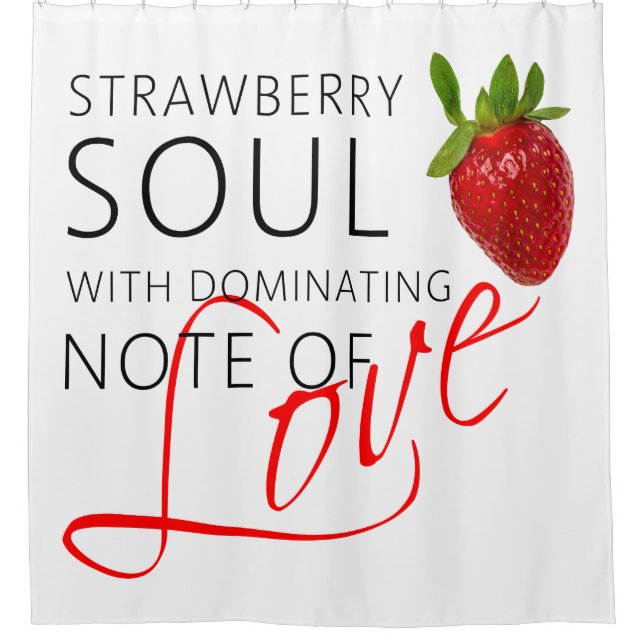 Cortina De Ducha Strawberry Soul (Anverso)