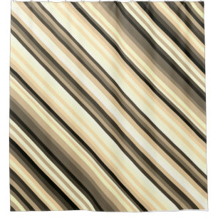 Cortina de ducha Stripey Sepia