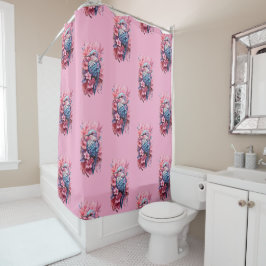 Cortina De Ducha Stunning Pastel Hummingbird Floral