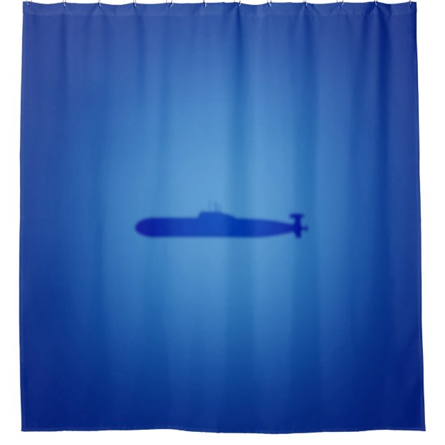 Cortina De Ducha Submarino azul (Anverso)