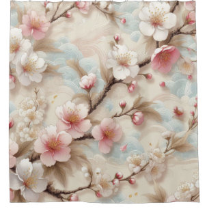 Cortina De Ducha Sucursales de Apple Blossom