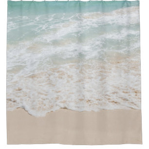 Cortina De Ducha Sueño de espuma del mar Caribe #3 #océano #pared #