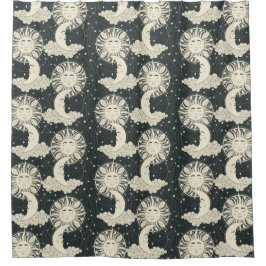 Cortina De Ducha sueños bohemios hollín