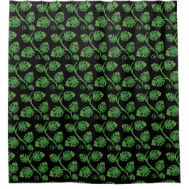 Cortina De Ducha Sueños de Selva Tropical Philodendron Enredadera