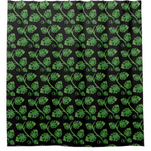 Cortina De Ducha Sueños de Selva Tropical Philodendron Enredadera