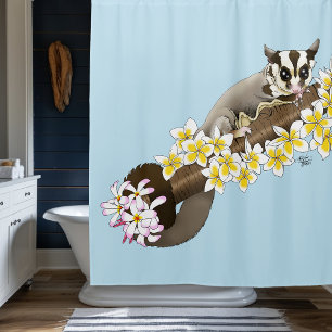 Cortina De Ducha Sugar Glider Cute Floral