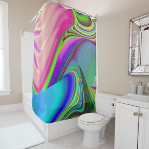 Cortina De Ducha Summerfeeling, Resumen 3D Rainbowart