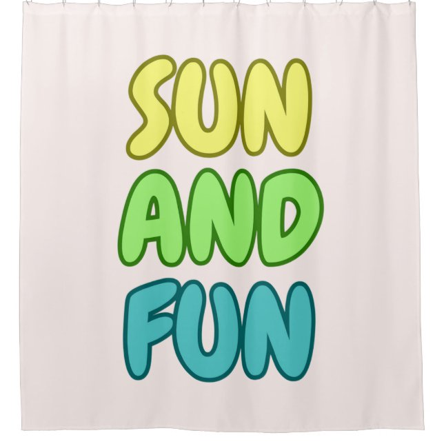 Cortina de ducha Sun And Fun  (Anverso)