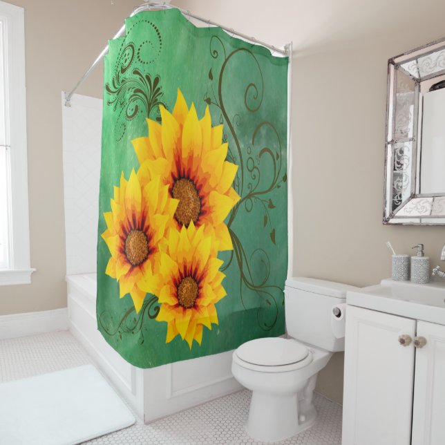 Cortina De Ducha Sunflower (In situ)