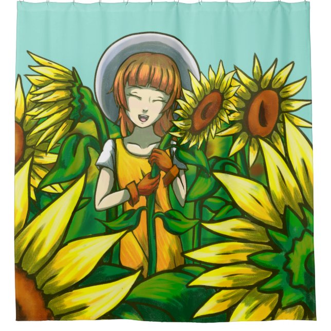 Cortina De Ducha Sunflower (Anverso)