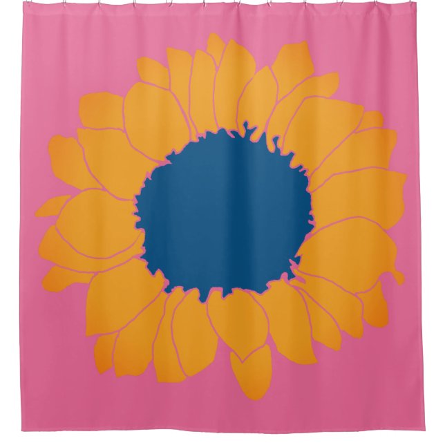 Cortina De Ducha Sunflower Pattern Shower Curtain (Anverso)