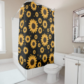 Cortina De Ducha Sunflower sin foco