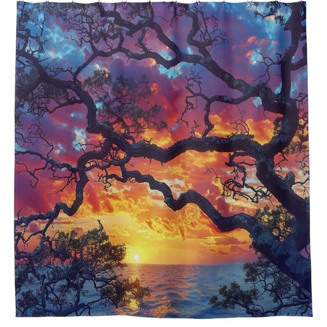 Cortina De Ducha Sunset (Anverso)