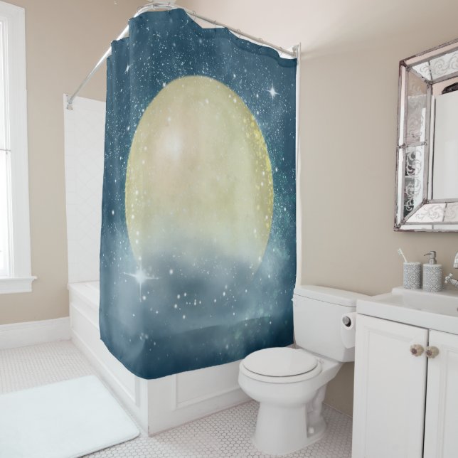 Cortina De Ducha Super Moon - Shower Curtain (In situ)