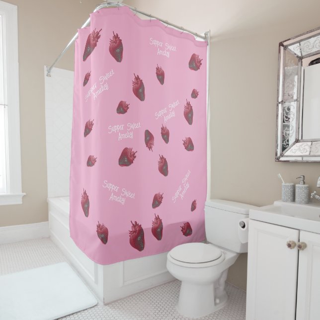 Cortina De Ducha Superdulce Strawberry personalizado (In situ)