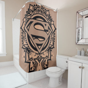 Cortina De Ducha Supergirl Mandala Graphic