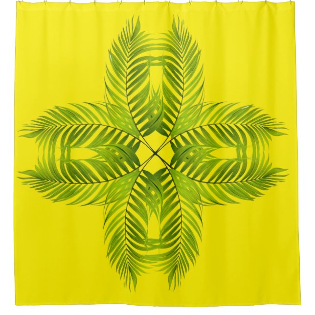 Cortina de ducha suprema de la palma (Anverso)
