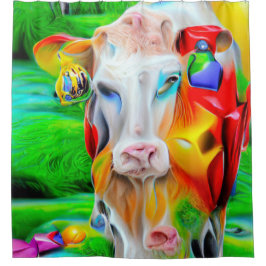Cortina De Ducha Surreal Farm Art