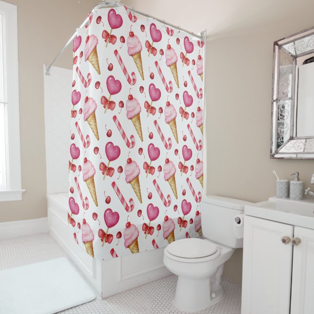 Cortina De Ducha Sweet seamless pattern (In situ)