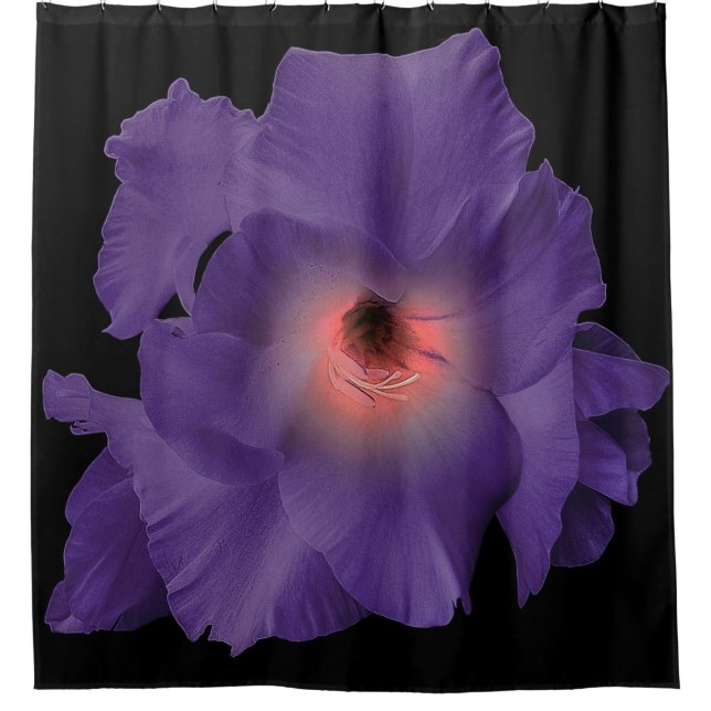 Cortina de ducha Sword Lily Indigo Rosa (Anverso)