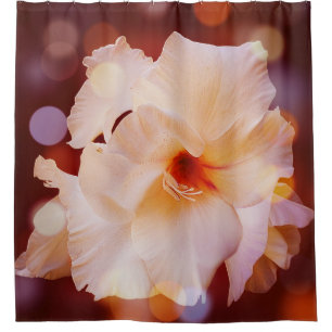 Cortina de ducha Sword Lily Red Bokeh