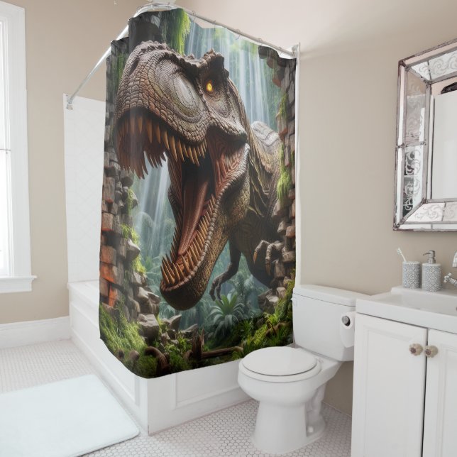 Cortina de ducha T-Rex (In situ)