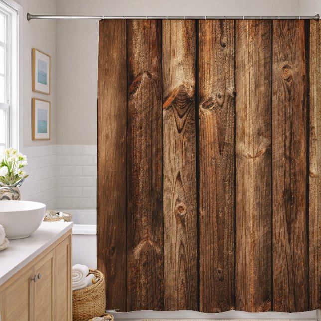 Cortina De Ducha Tablones de madera (Subido por el creador)