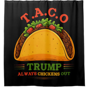 Cortina De Ducha Taco Trump siempre se esfuma