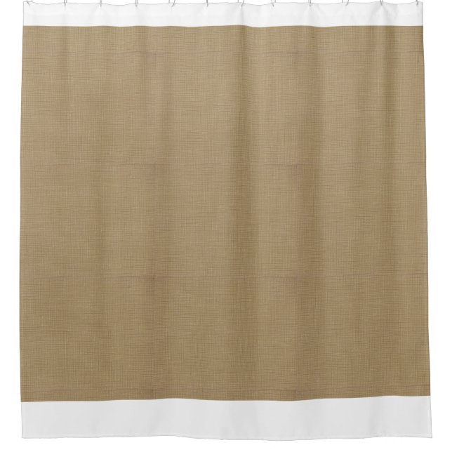 Cortina De Ducha Tan linen Texture (Anverso)