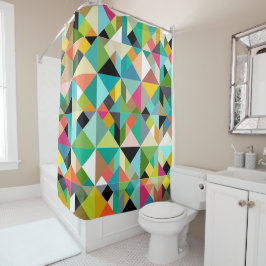 Cortina De Ducha tangrama geo multi