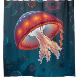 Cortina De Ducha „Tanz der Quallen – Magie aus der Tiefe“