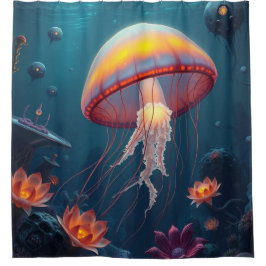 Cortina De Ducha „Tanz der Quallen – Magie aus der Tiefe“