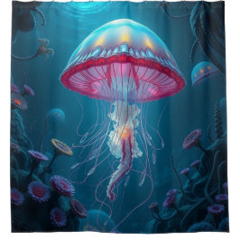 Cortina De Ducha „Tanz der Quallen – Magie aus der Tiefe“