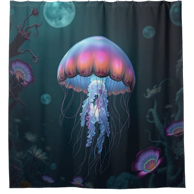 Cortina De Ducha „Tanz der Quallen – Magie aus der Tiefe“ (Anverso)