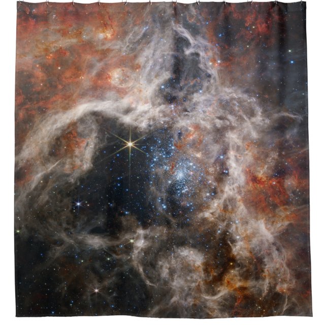 Cortina De Ducha Tarantula Nebula Imagen de JWST (Anverso)