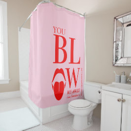 Cortina De Ducha Tarjeta Día de San Valentín roja traviesa