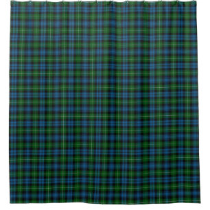 Cortina De Ducha Tartán azulverde de Lamont del clan