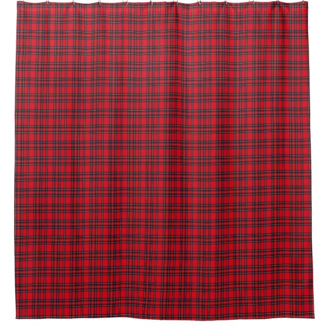 Cortina De Ducha Tartán de Stewart rojo (Anverso)