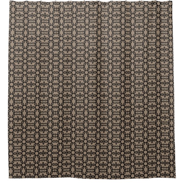 Cortina De Ducha Taupe elegante (Anverso)