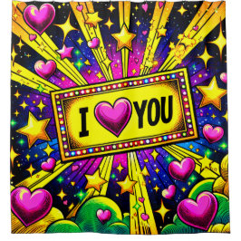 Cortina De Ducha Te Amo