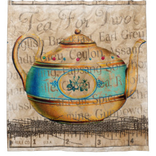 Cortina De Ducha Té Pot antiguo