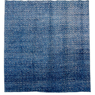 Cortina De Ducha Tejidos jeans estructura de denim azul