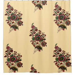 Cortina De Ducha Tela de chintz de algodón indio vintage 