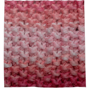 Cortina De Ducha tela de tejido afilado con tonos rojos y beige, c