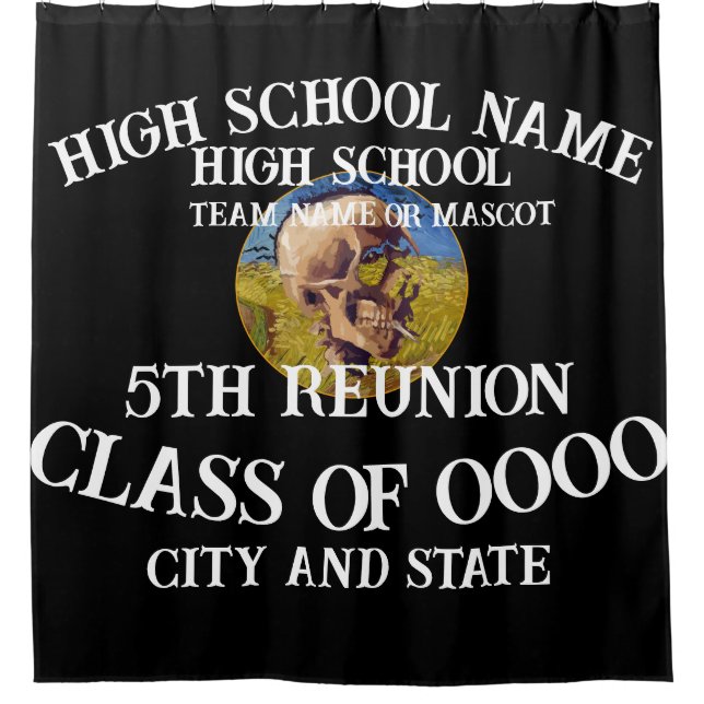 Cortina De Ducha Tema de disfraz de la cena de cóctel de vino de 20 (Anverso)