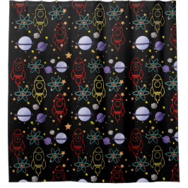 Cortina De Ducha Tema del espacio