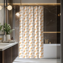 Cortina De Ducha Terracotta Curtain Groovy 70s Flower Design